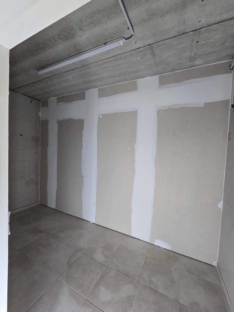 Pose de placo avant finitions